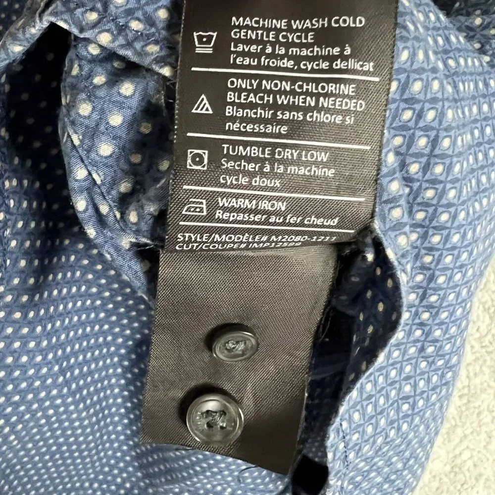 Vince Shirt Mens Large Blue Button Down Long Sleeve Mens Large - Picture 7 of 9